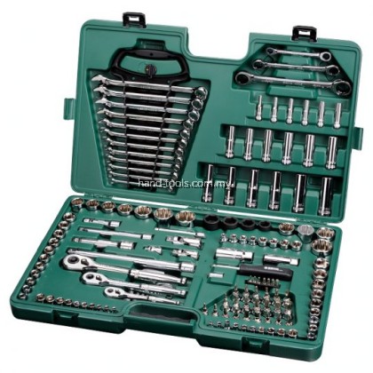 Sata 09510 150PC 1/4 x 3/8 x 1/2' DR. Socket Set Wrench Set